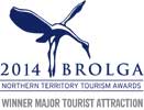2014 Brolga Northern Territory Tourism Awards - winner Major Tourism Attraction